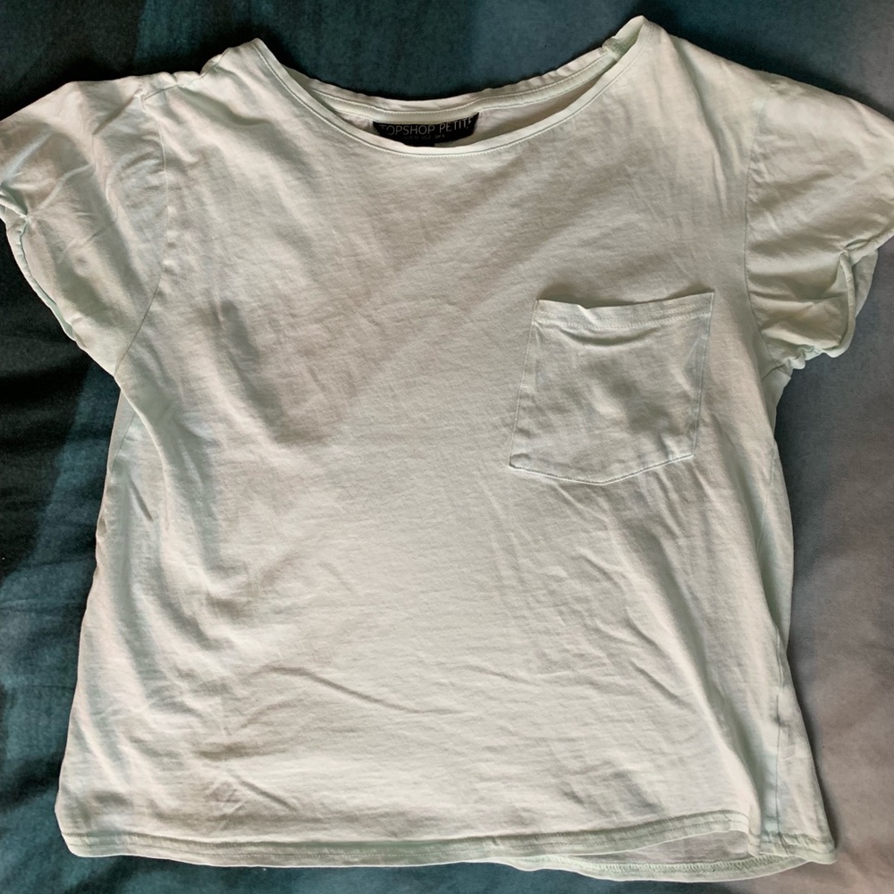 ✨3 FOR $25✨ TOPSHOP light blue t-shirt with pocket